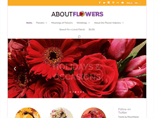 Tablet Screenshot of aboutflowers.com